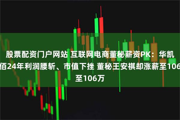 股票配资门户网站 互联网电商董秘薪资PK：华凯易佰24年利润腰斩、市值下挫 董秘王安祺却涨薪至106万