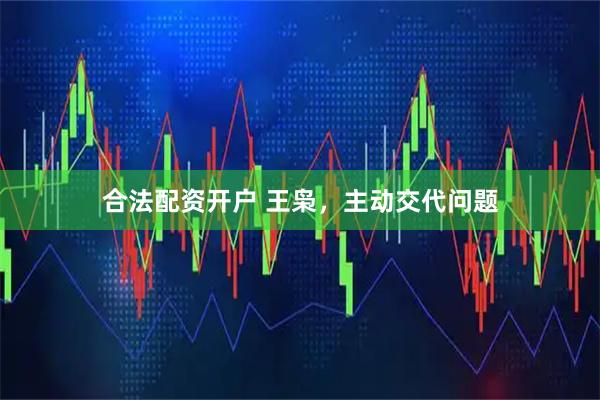 合法配资开户 王枭，主动交代问题